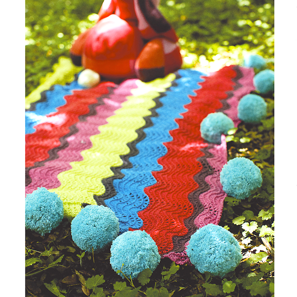 Bright, Bold, Beautiful: Our Free Blanket Knitting Pattern