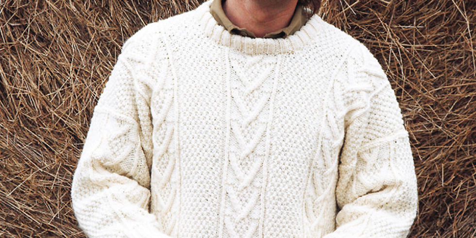 Knit A Real Mans Classic: Free Aran Jumper Knitting Pattern