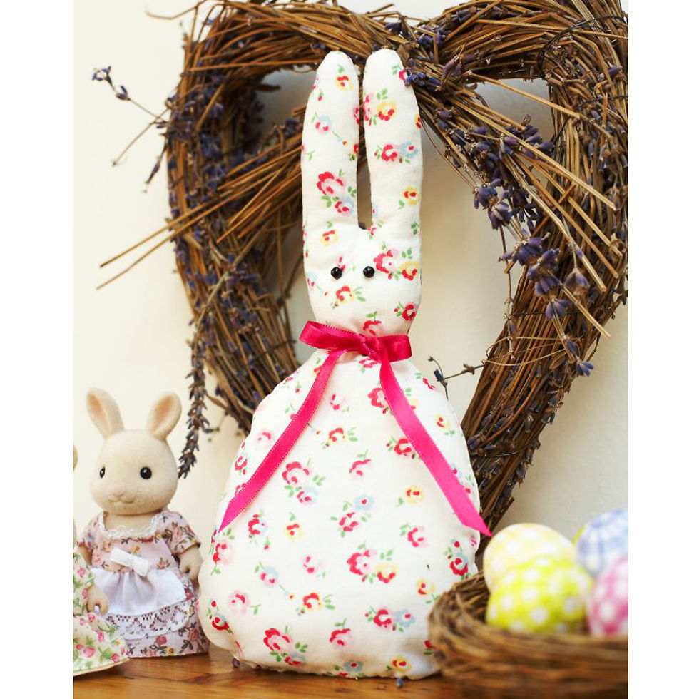 Sewing Pattern Fukamou Stuffed Animal ,Plush Bunnies Easter Sewing ...