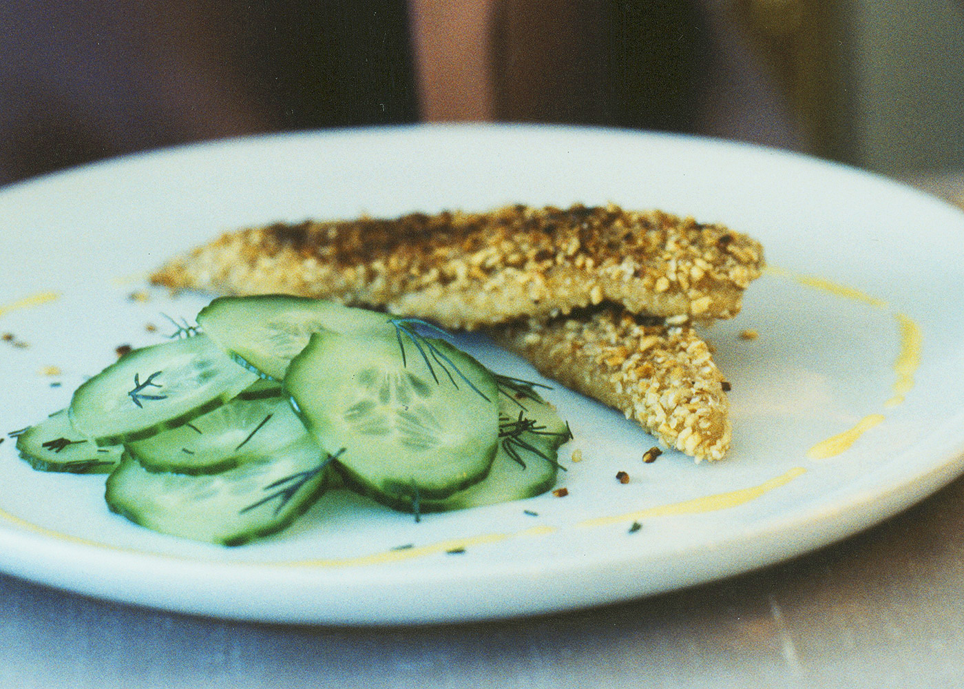 Scottish Herring in oatmeal for Burns Night