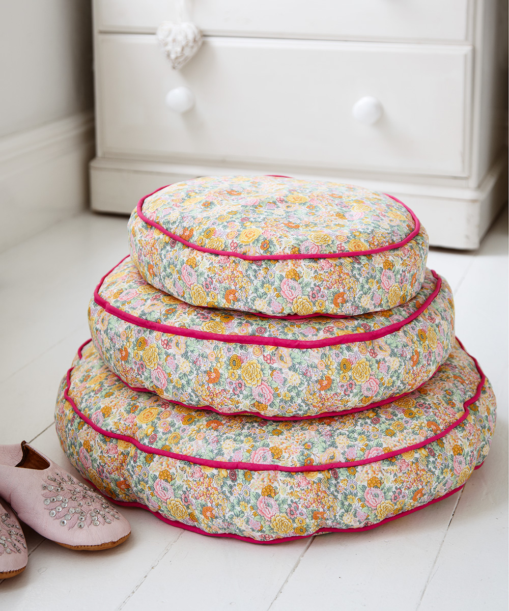 Make Floral Bean Bag Floor Cushions Free Sewing Patterns