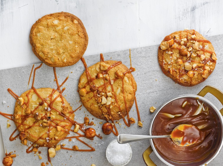 Cookies Recipe Macadamia Caramel Cookies With Maldon Sea Salt Recipe